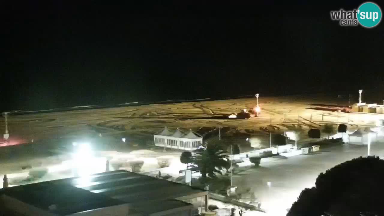 The beach of Bibione webcam – Italy