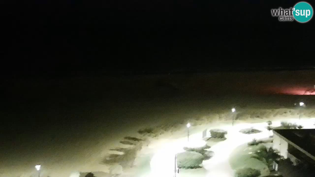 La spiaggia di Bibione webcam live e piazzale Zenit