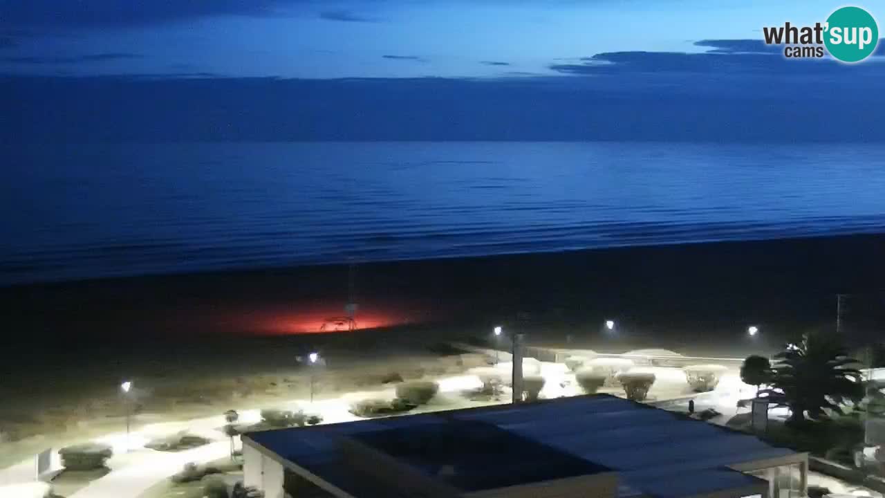 La spiaggia di Bibione webcam live e piazzale Zenit
