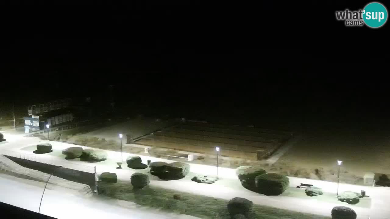 La spiaggia di Bibione webcam live e piazzale Zenit