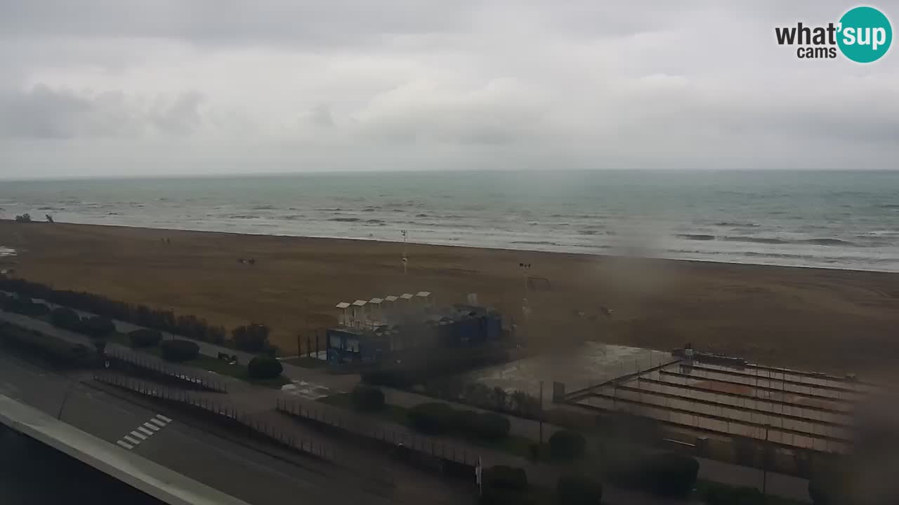 The beach of Bibione webcam – Italy