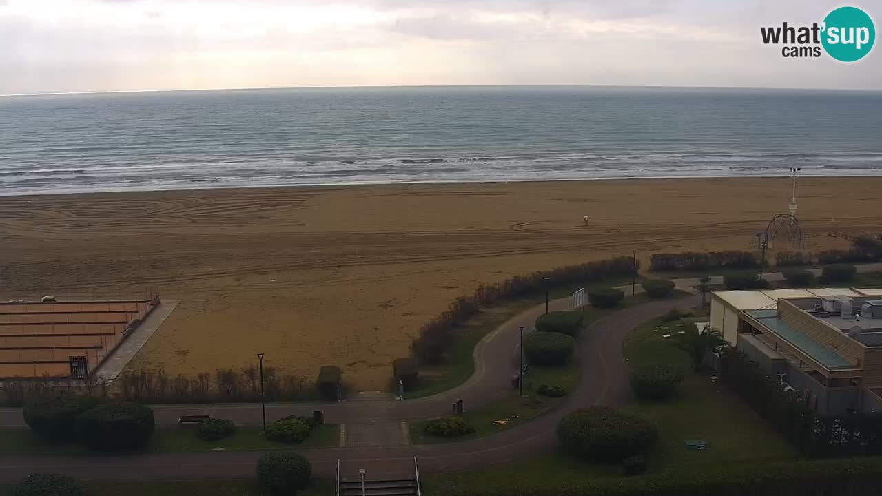 The beach of Bibione webcam – Italy