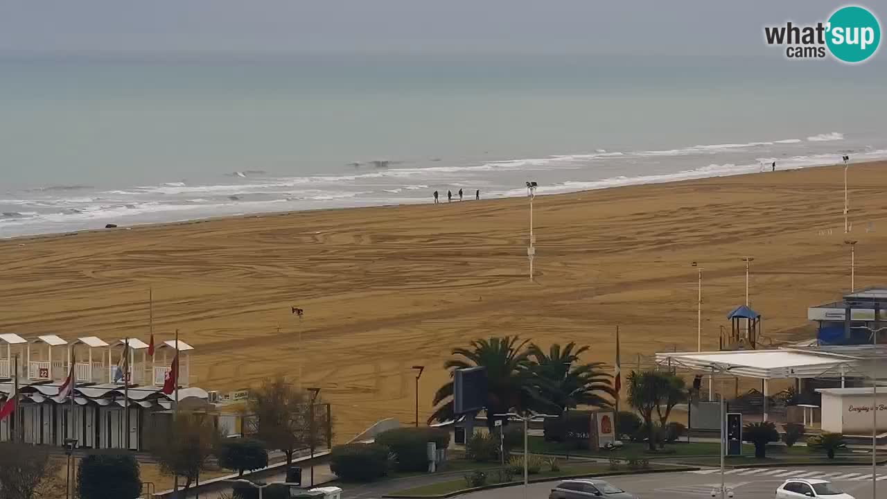 La spiaggia di Bibione webcam live e piazzale Zenit