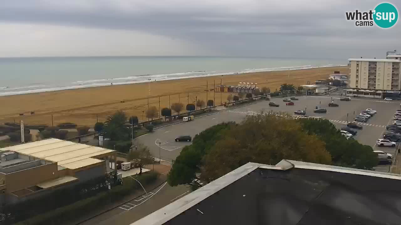 La spiaggia di Bibione webcam live e piazzale Zenit
