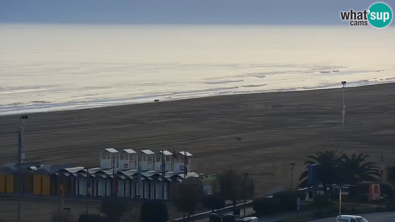 La spiaggia di Bibione webcam live e piazzale Zenit