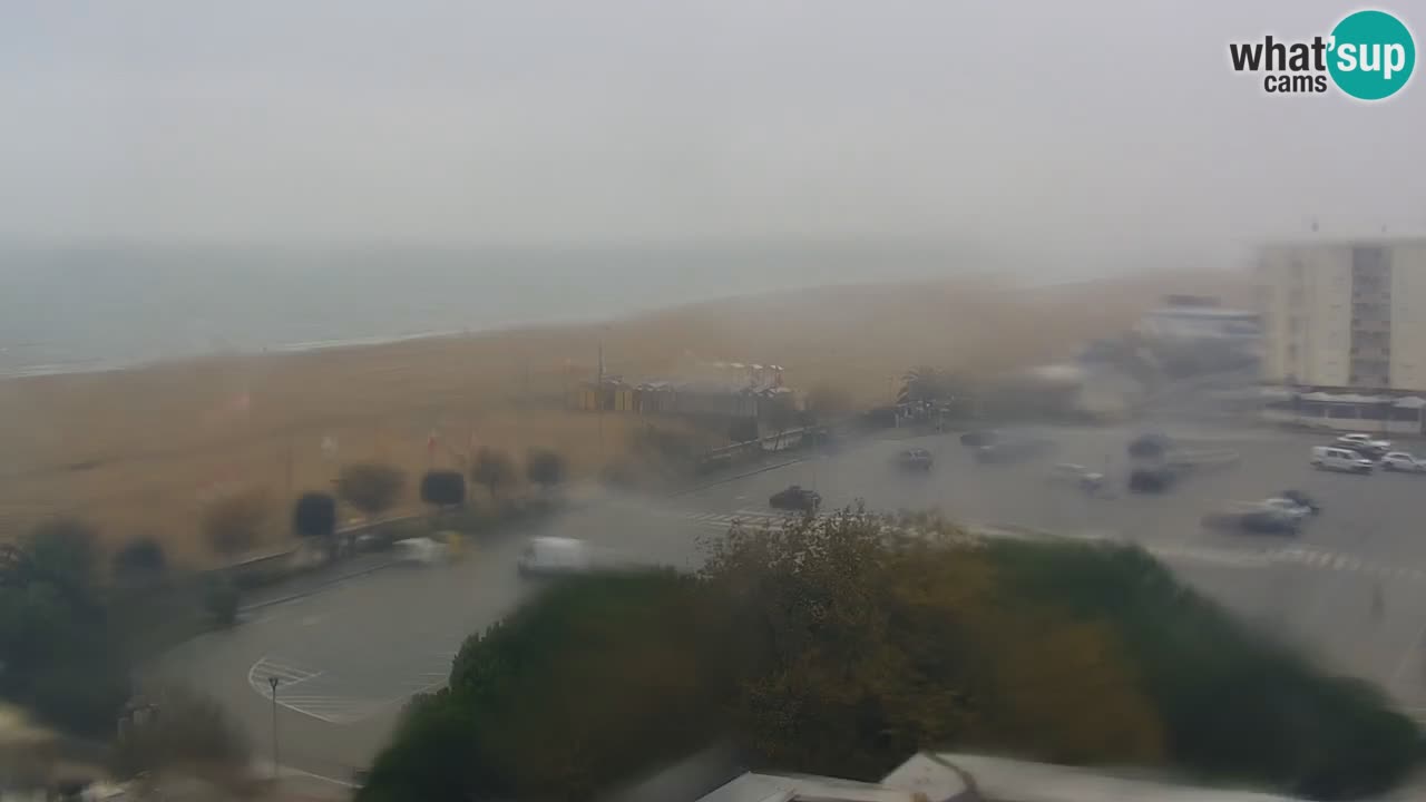The beach of Bibione webcam – Italy