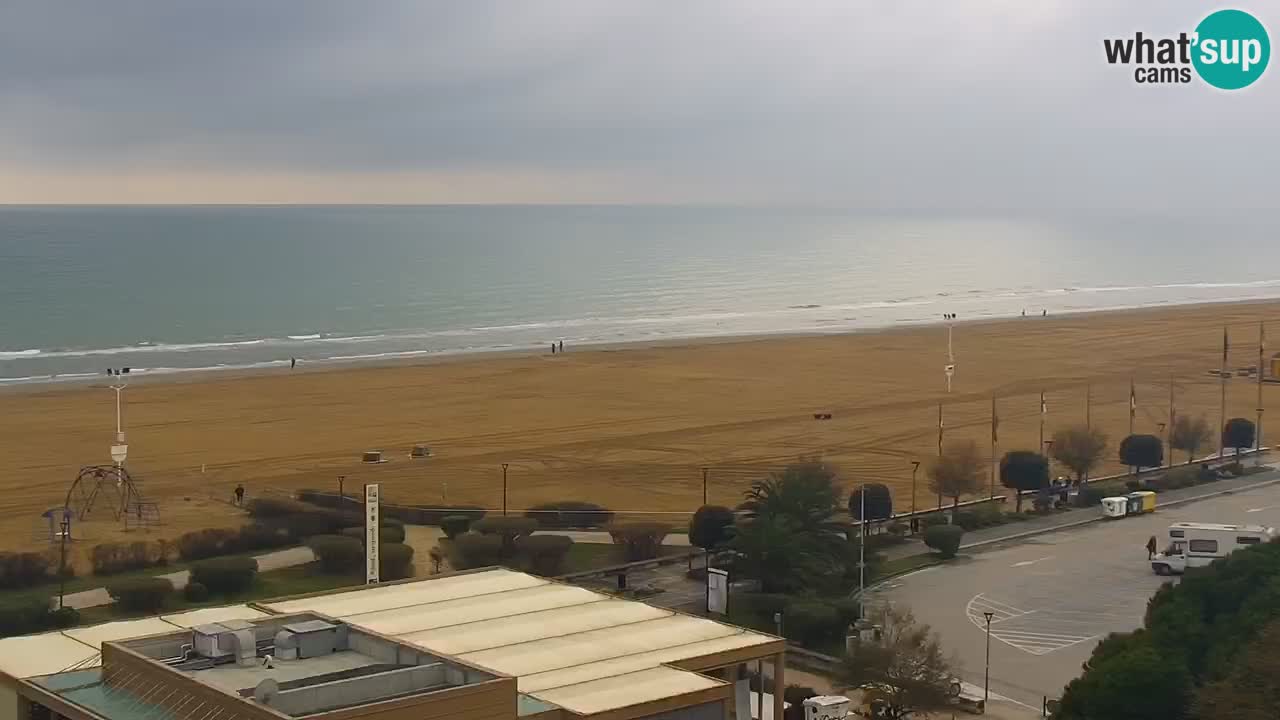 The beach of Bibione webcam – Italy