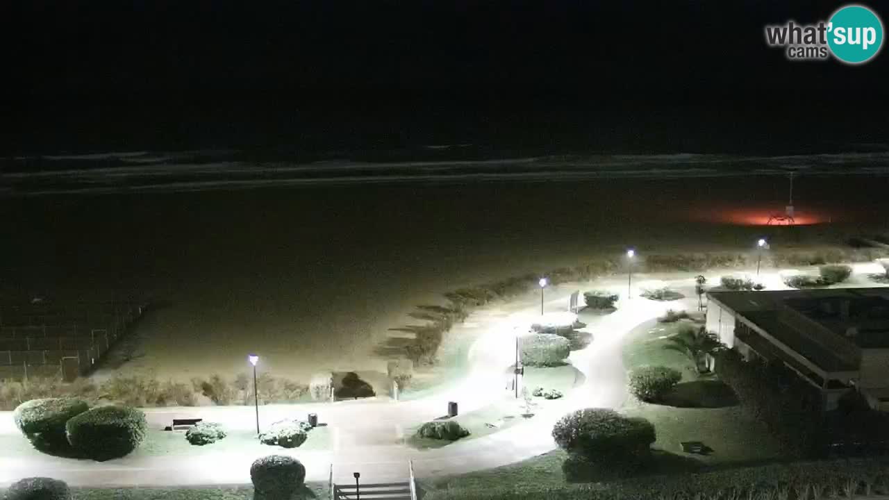 The beach of Bibione webcam – Italy