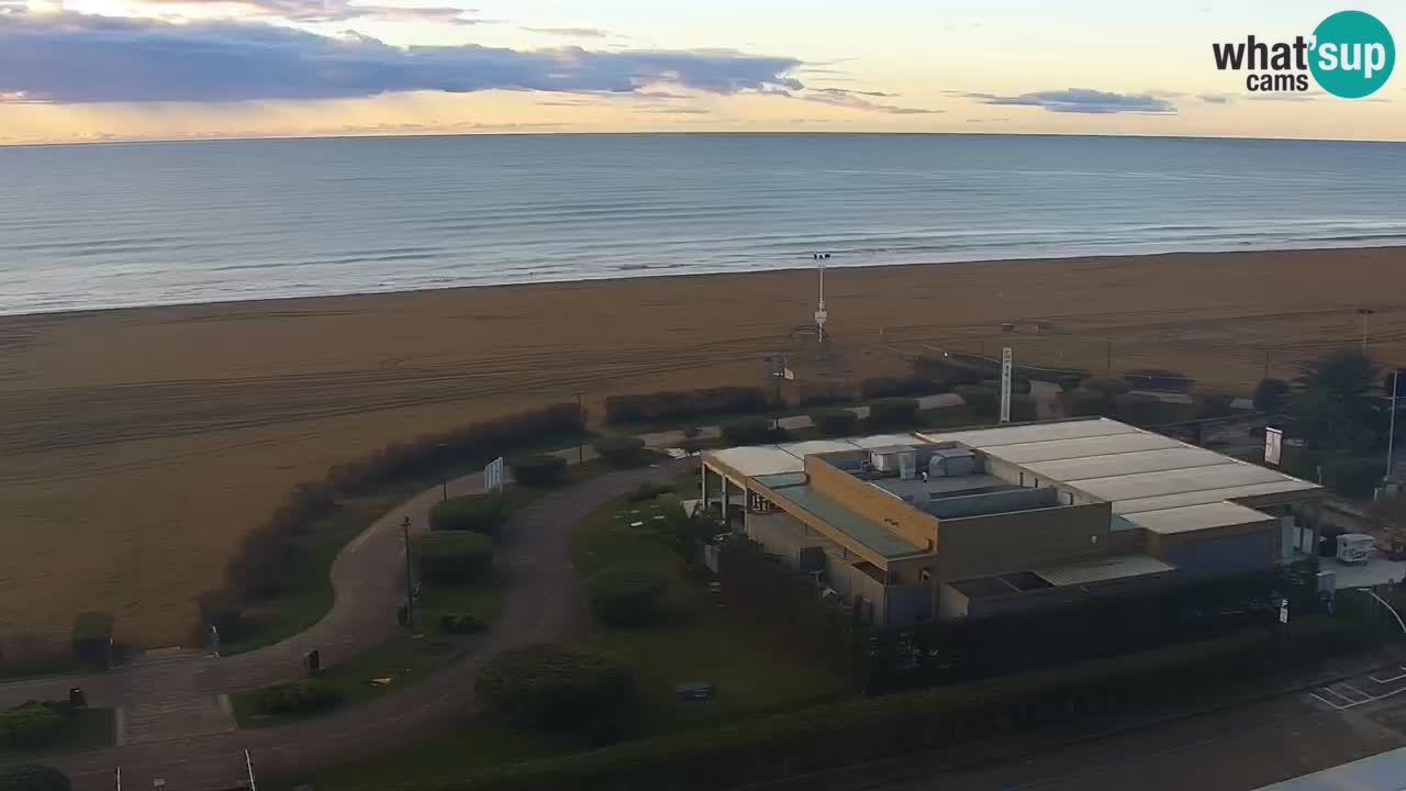 La spiaggia di Bibione webcam live e piazzale Zenit