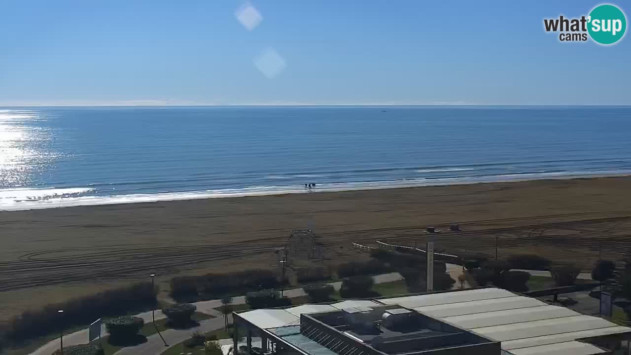 La spiaggia di Bibione webcam live e piazzale Zenit