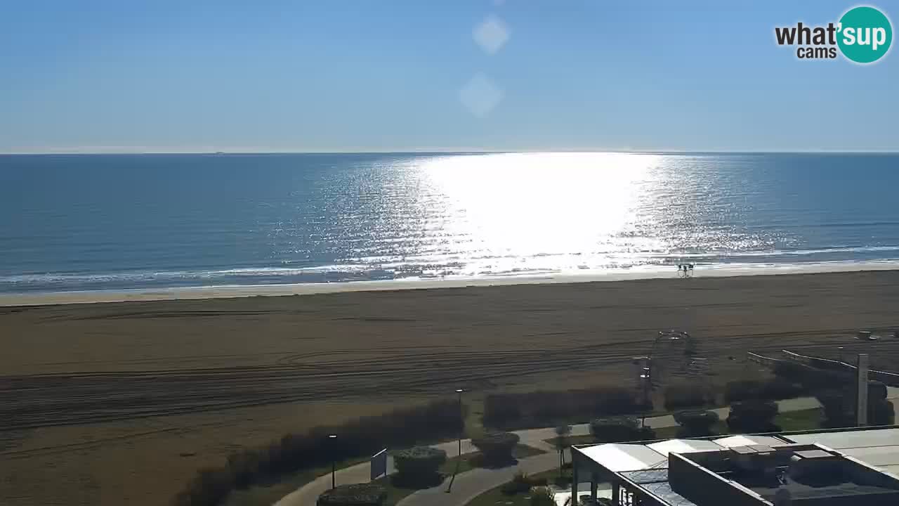 The beach of Bibione webcam – Italy