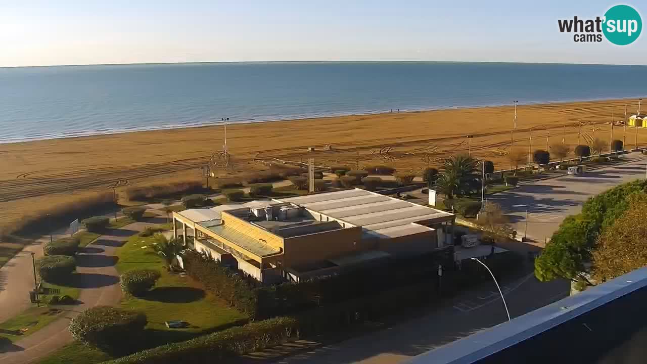 The beach of Bibione webcam – Italy
