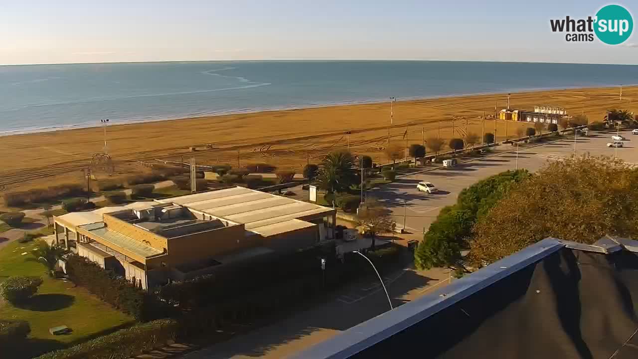 La spiaggia di Bibione webcam live e piazzale Zenit