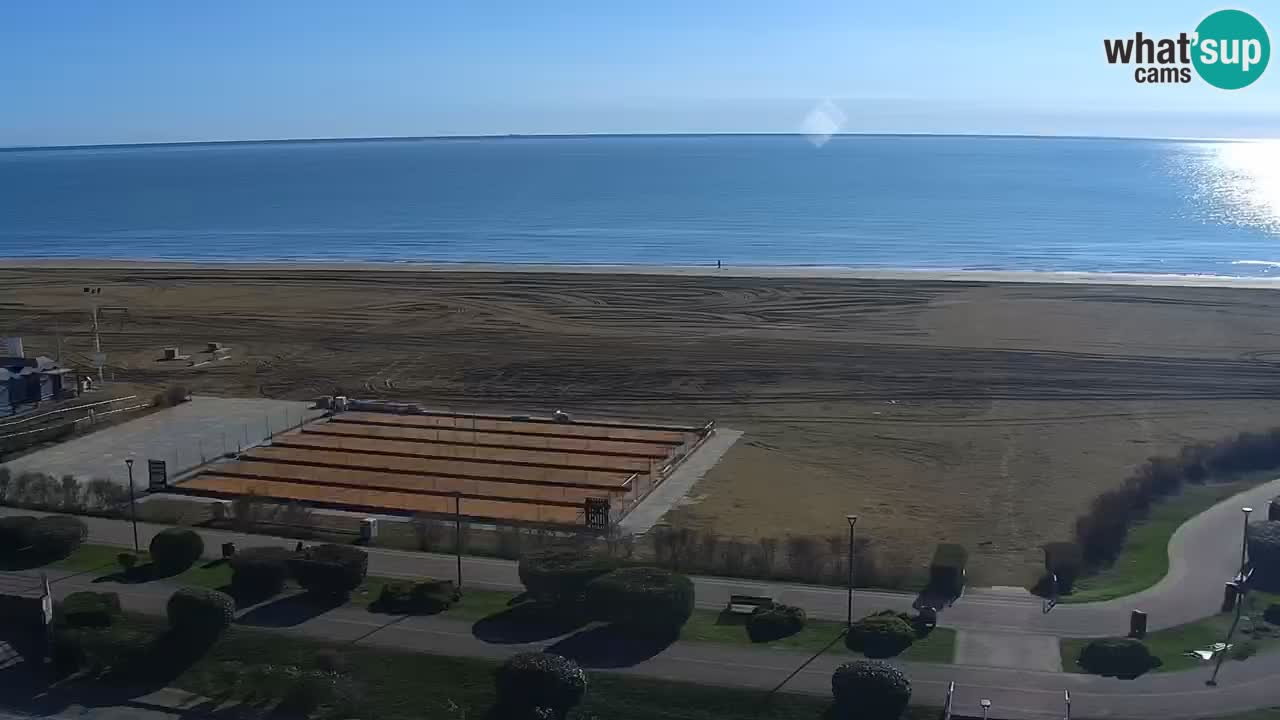 The beach of Bibione webcam – Italy