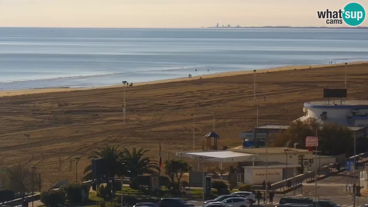 The beach of Bibione webcam – Italy