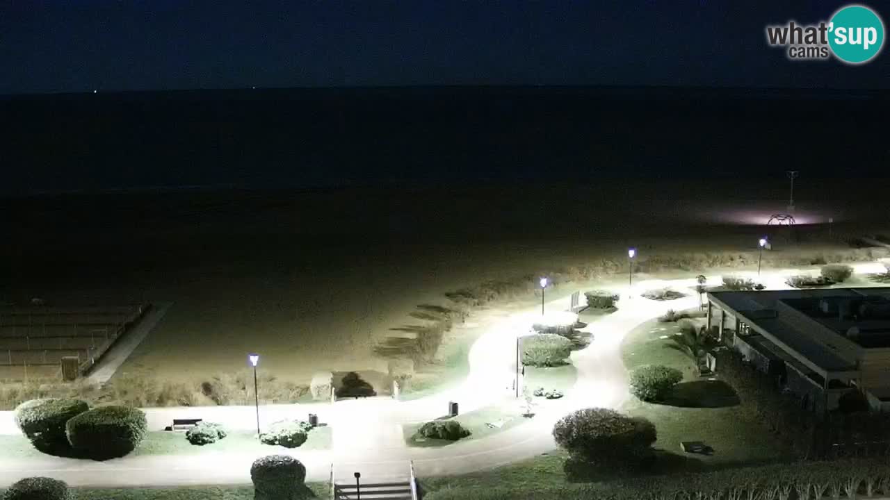 The beach of Bibione webcam – Italy