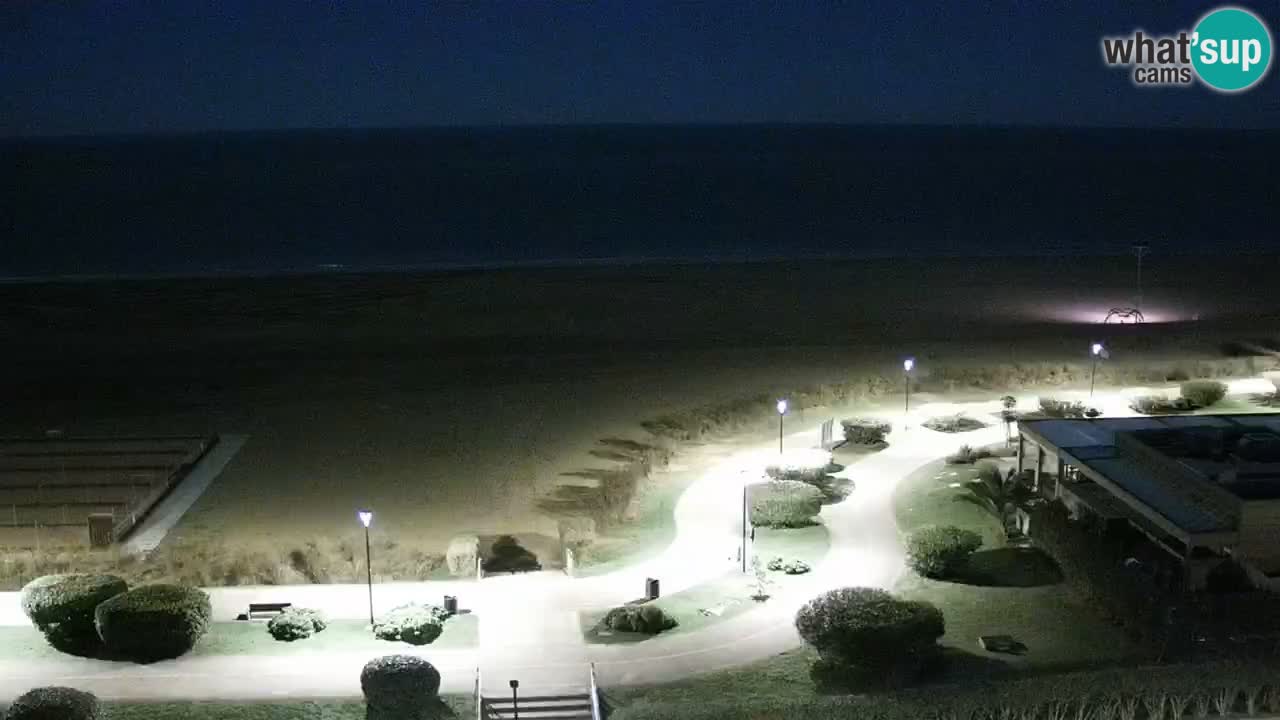 The beach of Bibione webcam – Italy