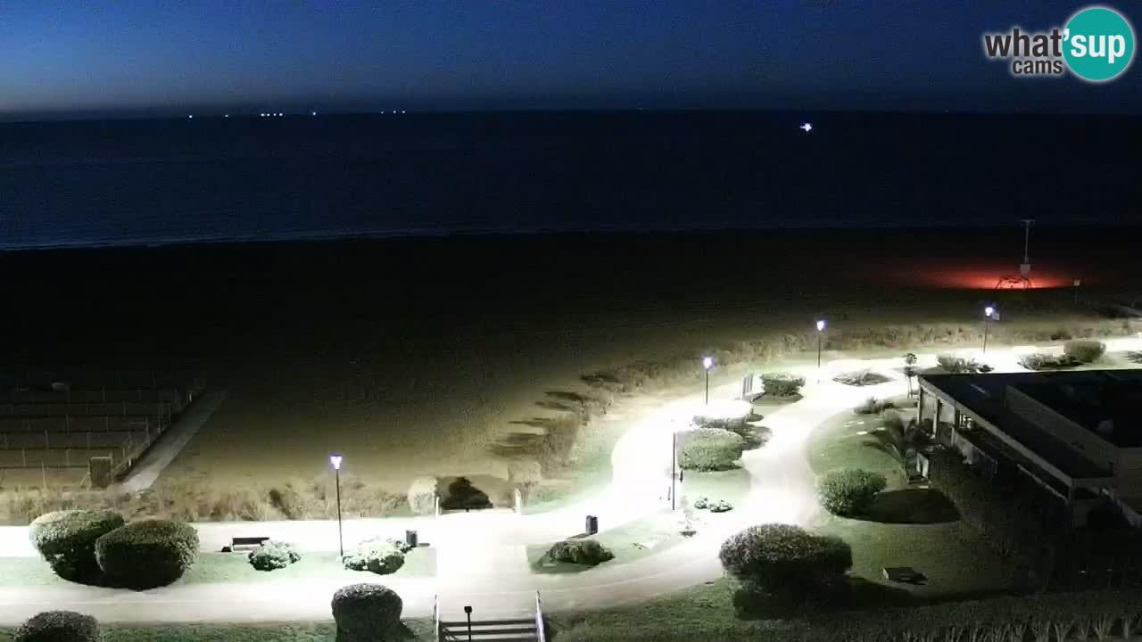 The beach of Bibione webcam – Italy