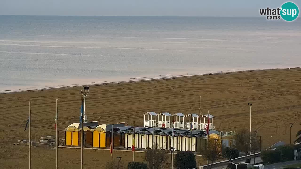 The beach of Bibione webcam – Italy