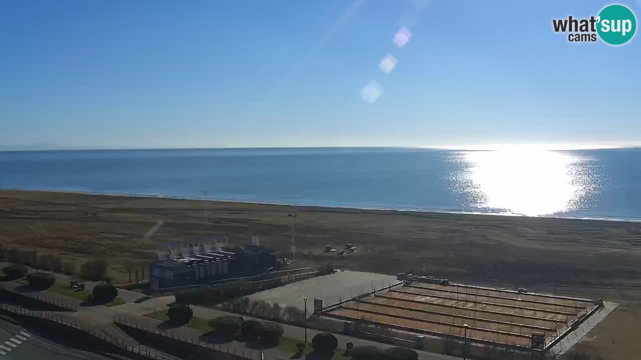 La spiaggia di Bibione webcam live e piazzale Zenit