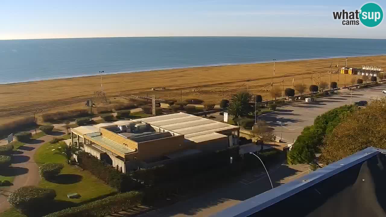 La spiaggia di Bibione webcam live e piazzale Zenit