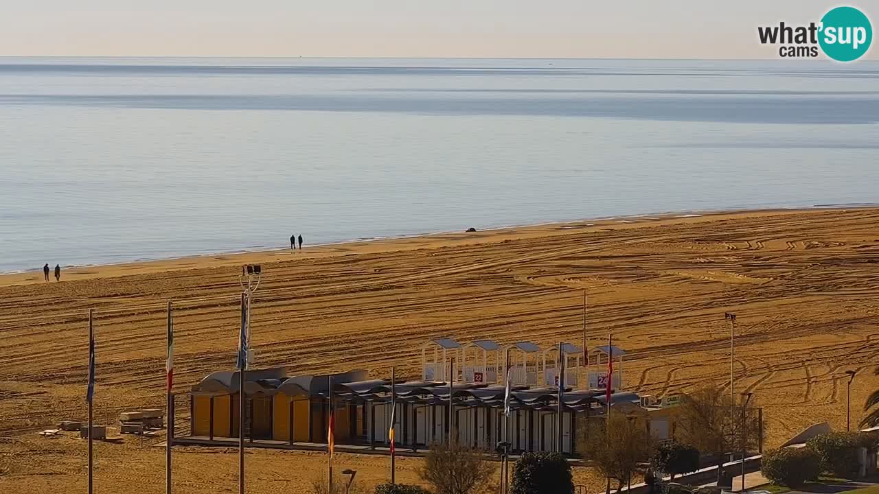 La spiaggia di Bibione webcam live e piazzale Zenit