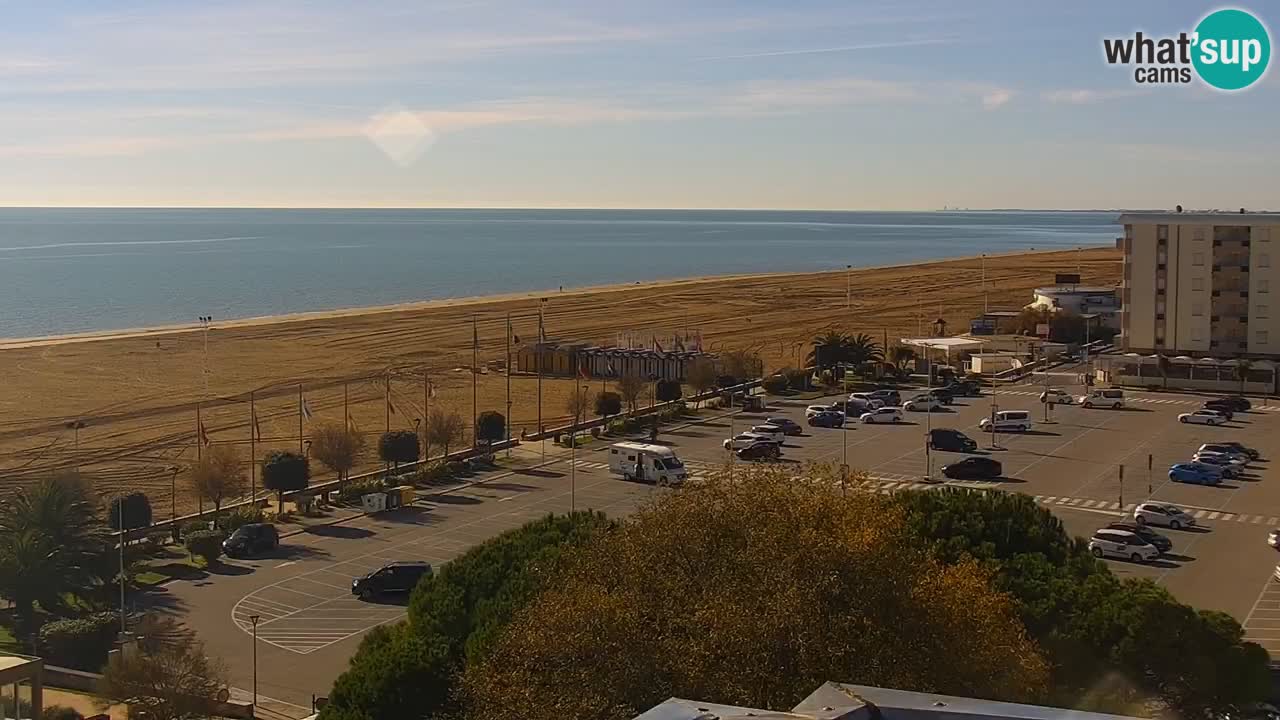 The beach of Bibione webcam – Italy