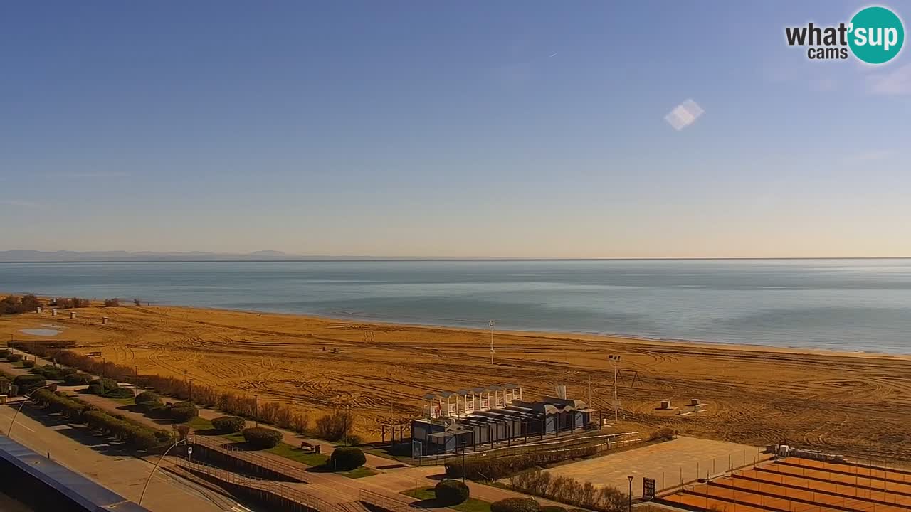 The beach of Bibione webcam – Italy