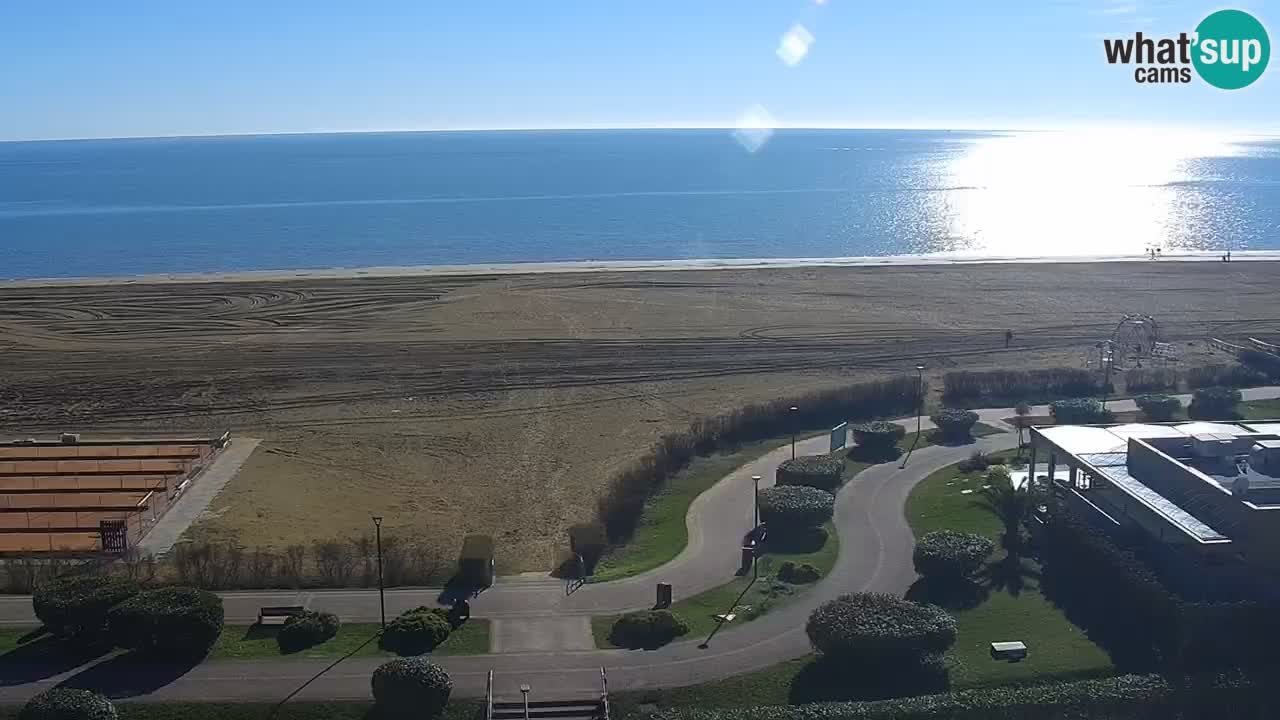 The beach of Bibione webcam – Italy