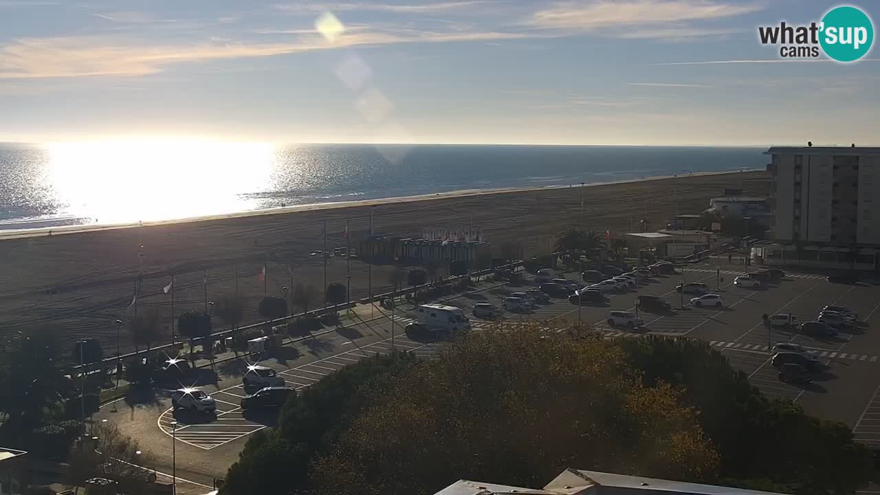 La spiaggia di Bibione webcam live e piazzale Zenit