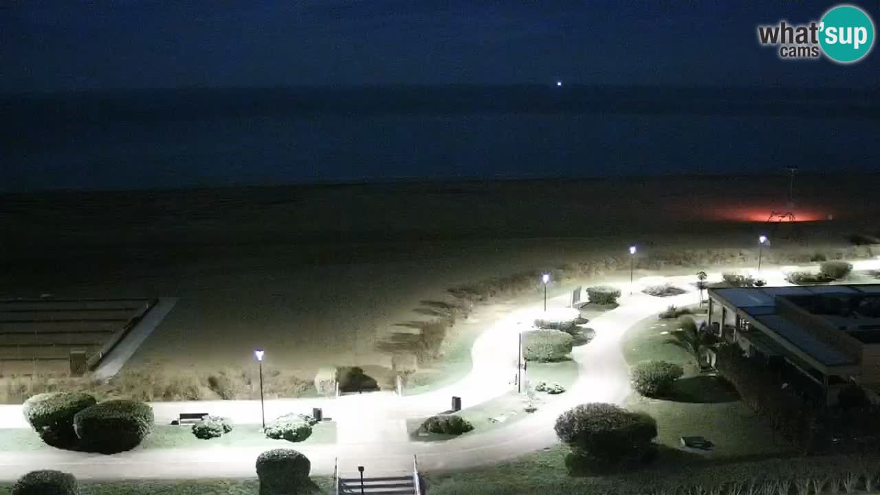 The beach of Bibione webcam – Italy