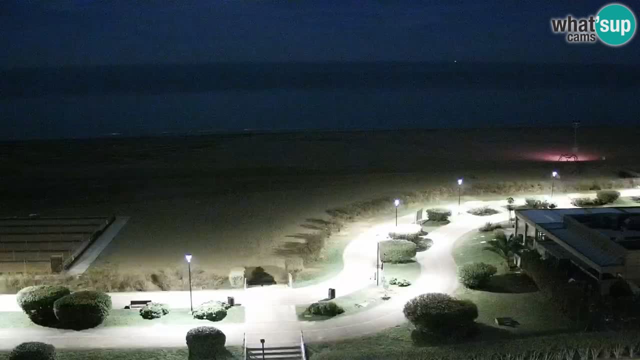 La spiaggia di Bibione webcam live e piazzale Zenit