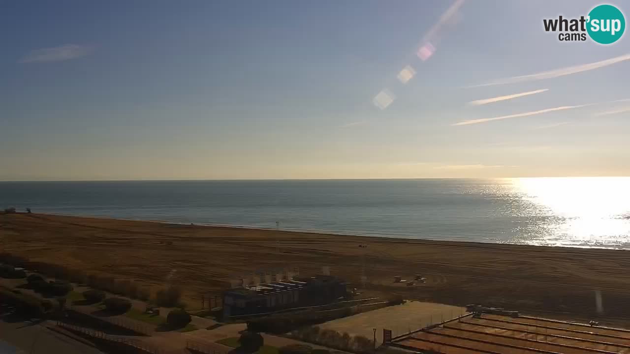 The beach of Bibione webcam – Italy