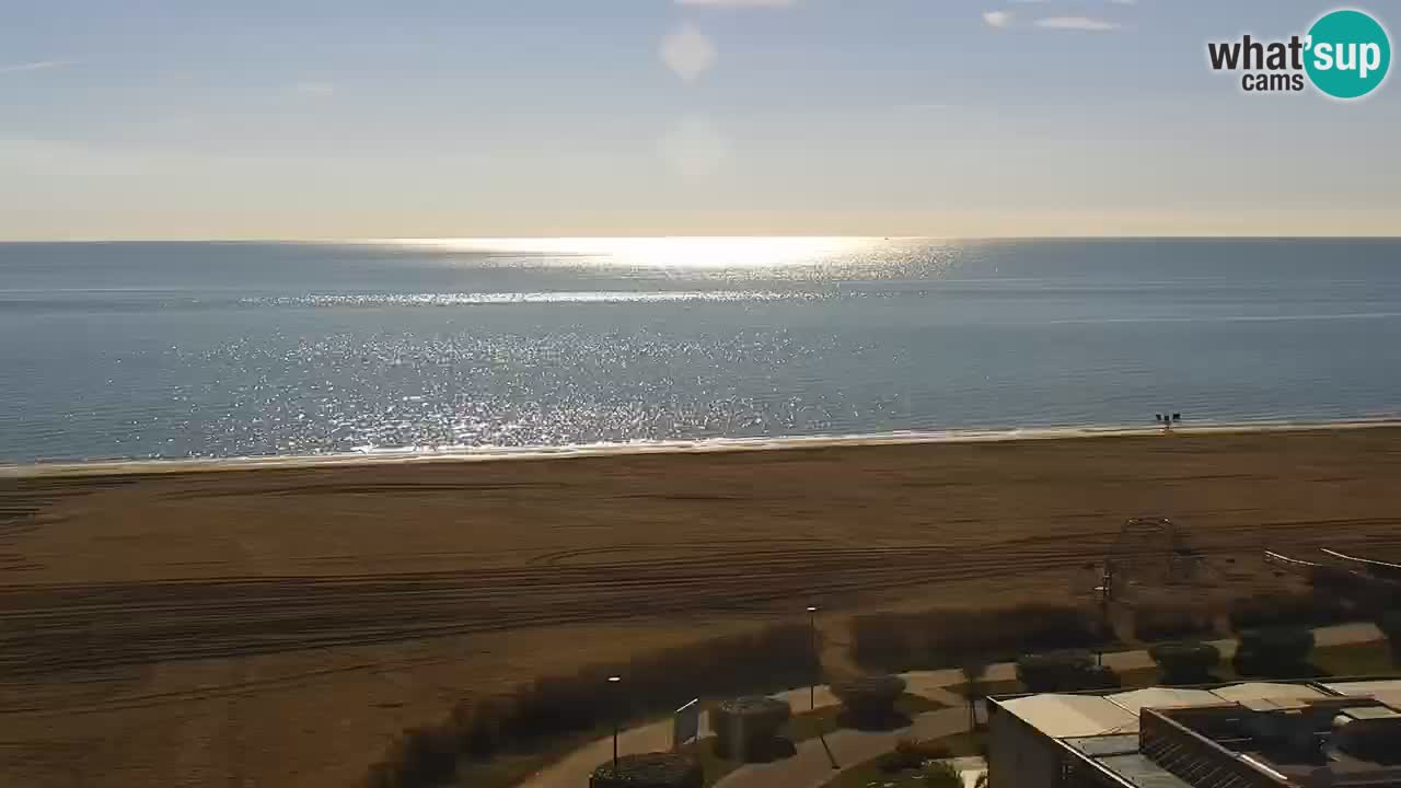 The beach of Bibione webcam – Italy