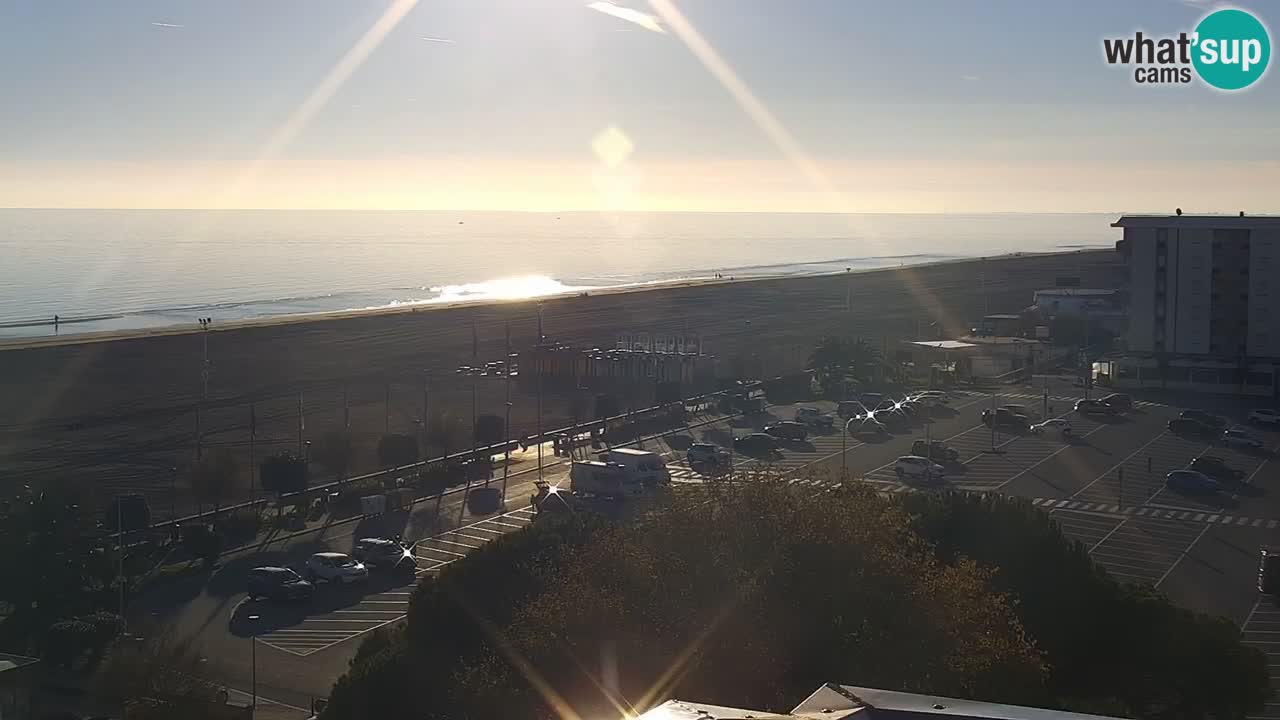 The beach of Bibione webcam – Italy