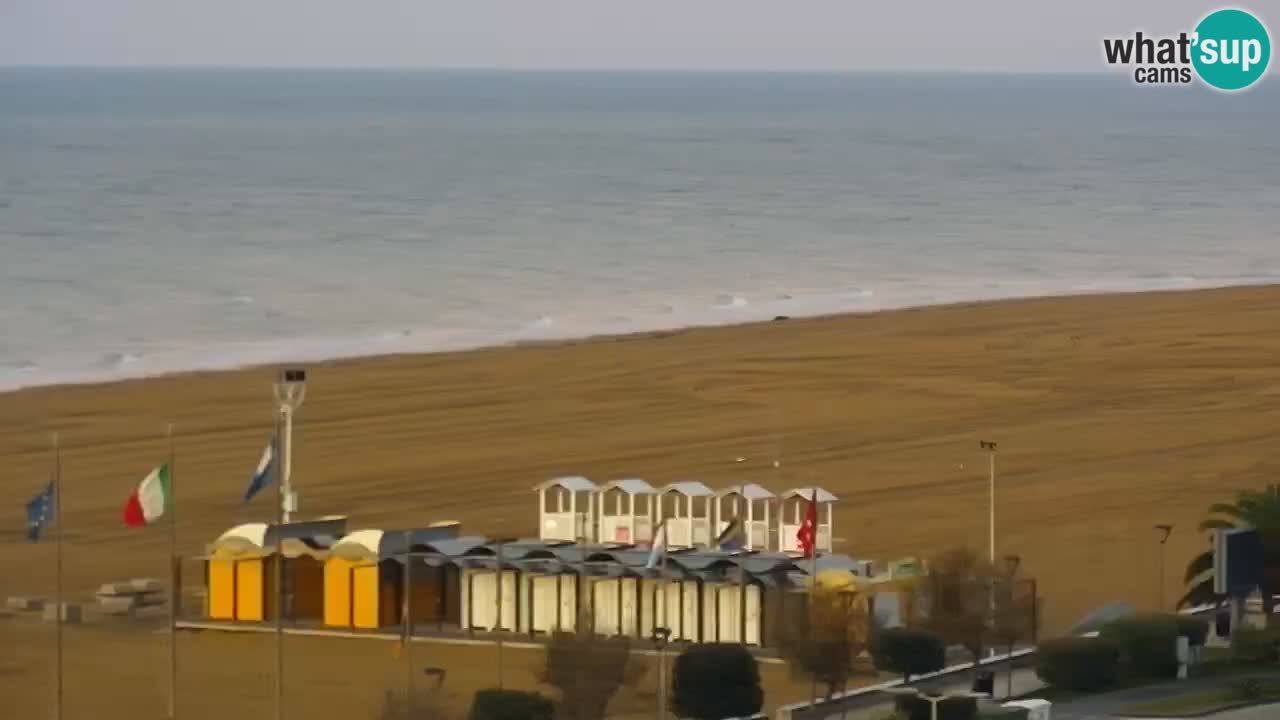 The beach of Bibione webcam – Italy