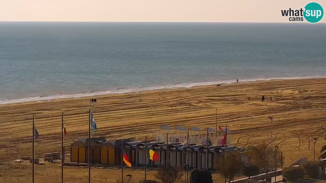 The beach of Bibione webcam – Italy
