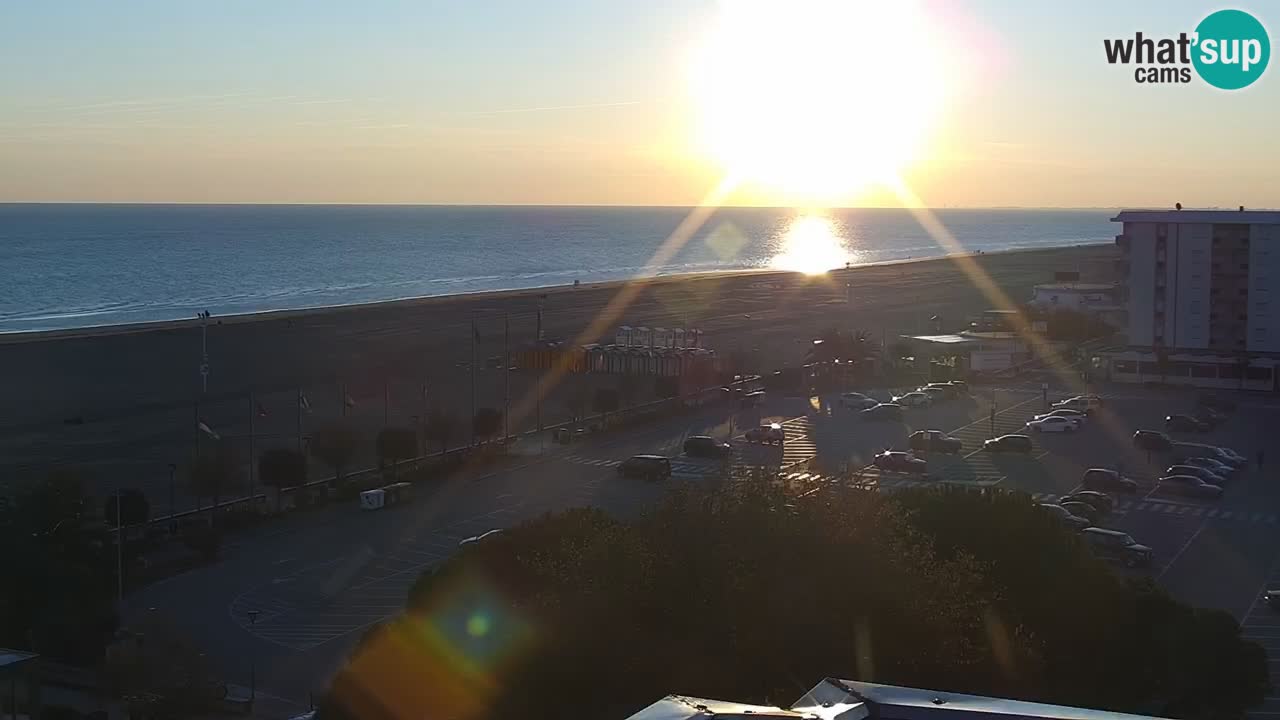 La spiaggia di Bibione webcam live e piazzale Zenit