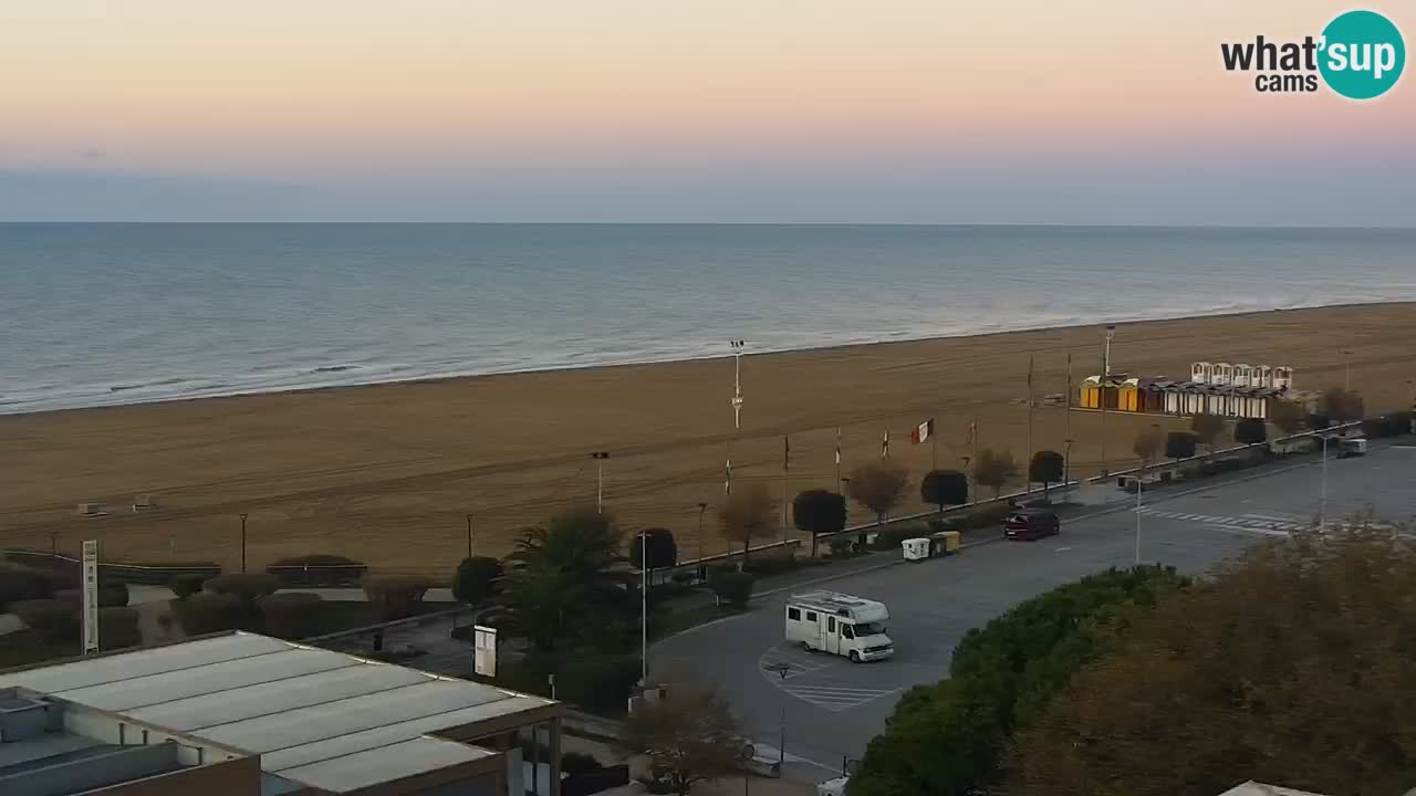 The beach of Bibione webcam – Italy