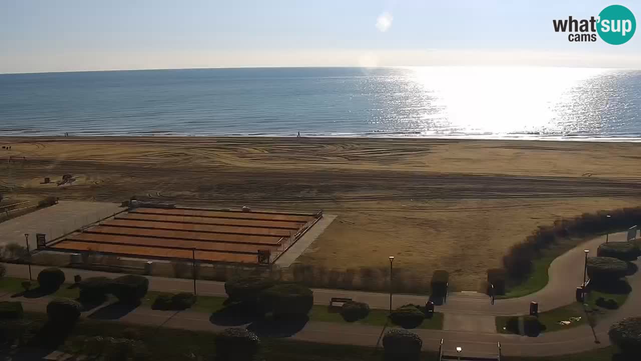 The beach of Bibione webcam – Italy