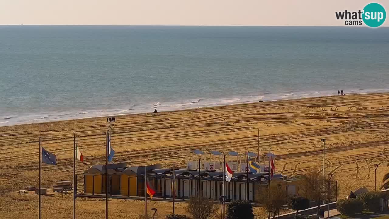 The beach of Bibione webcam – Italy