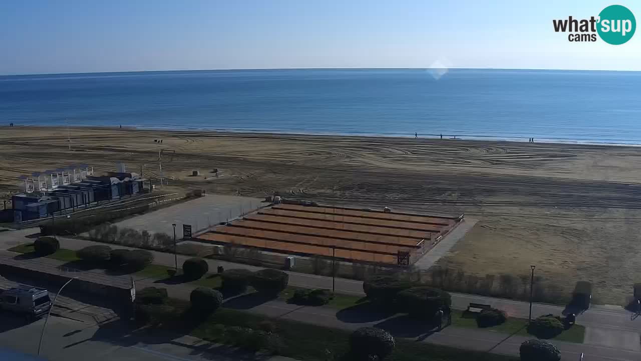 The beach of Bibione webcam – Italy