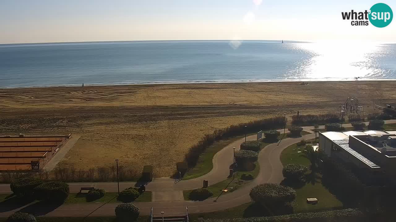 The beach of Bibione webcam – Italy