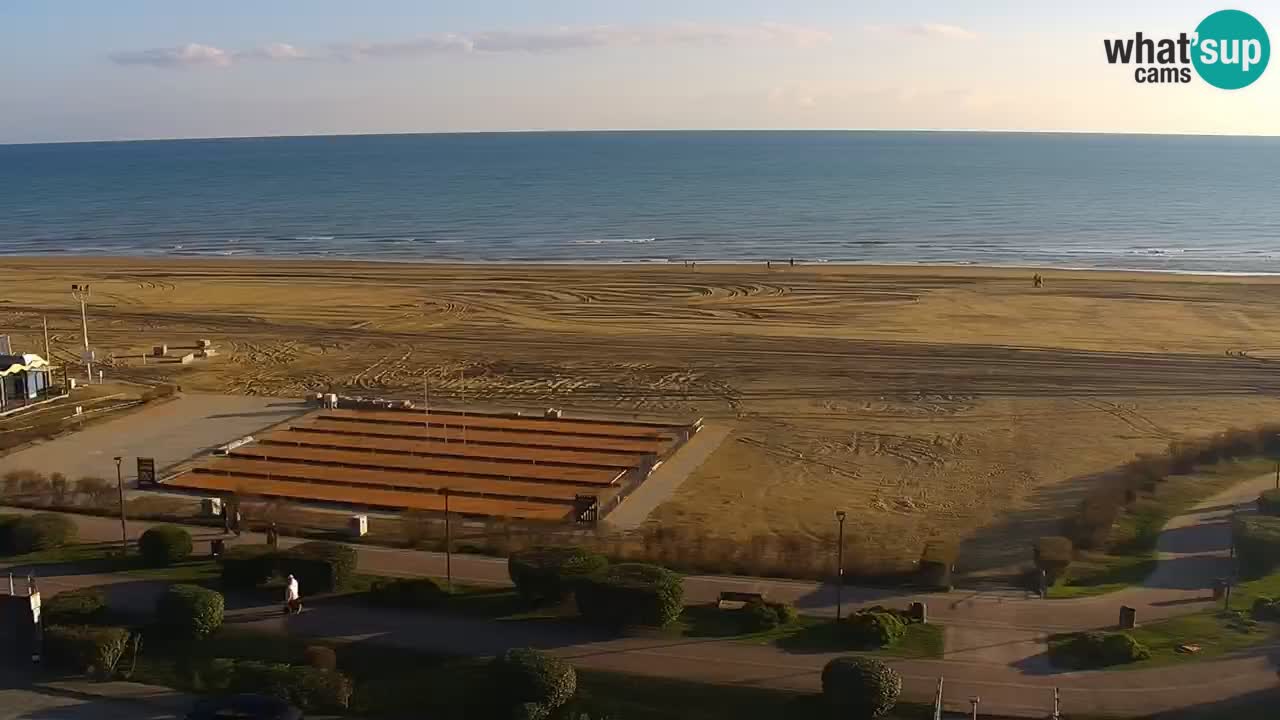 The beach of Bibione webcam – Italy