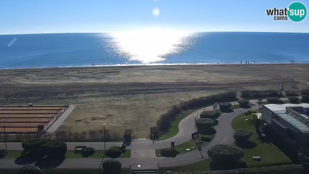 The beach of Bibione webcam – Italy