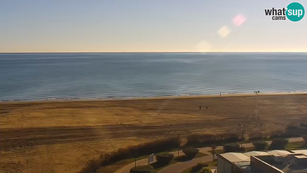 The beach of Bibione webcam – Italy