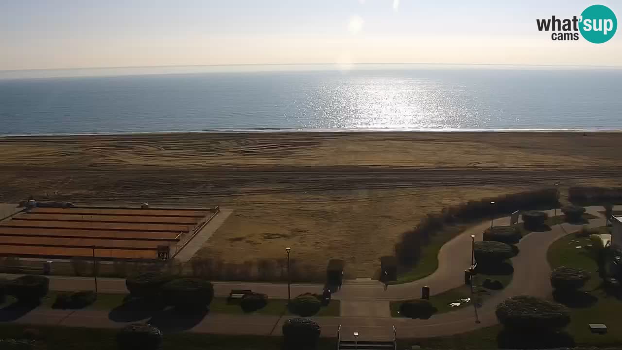 La spiaggia di Bibione webcam live e piazzale Zenit