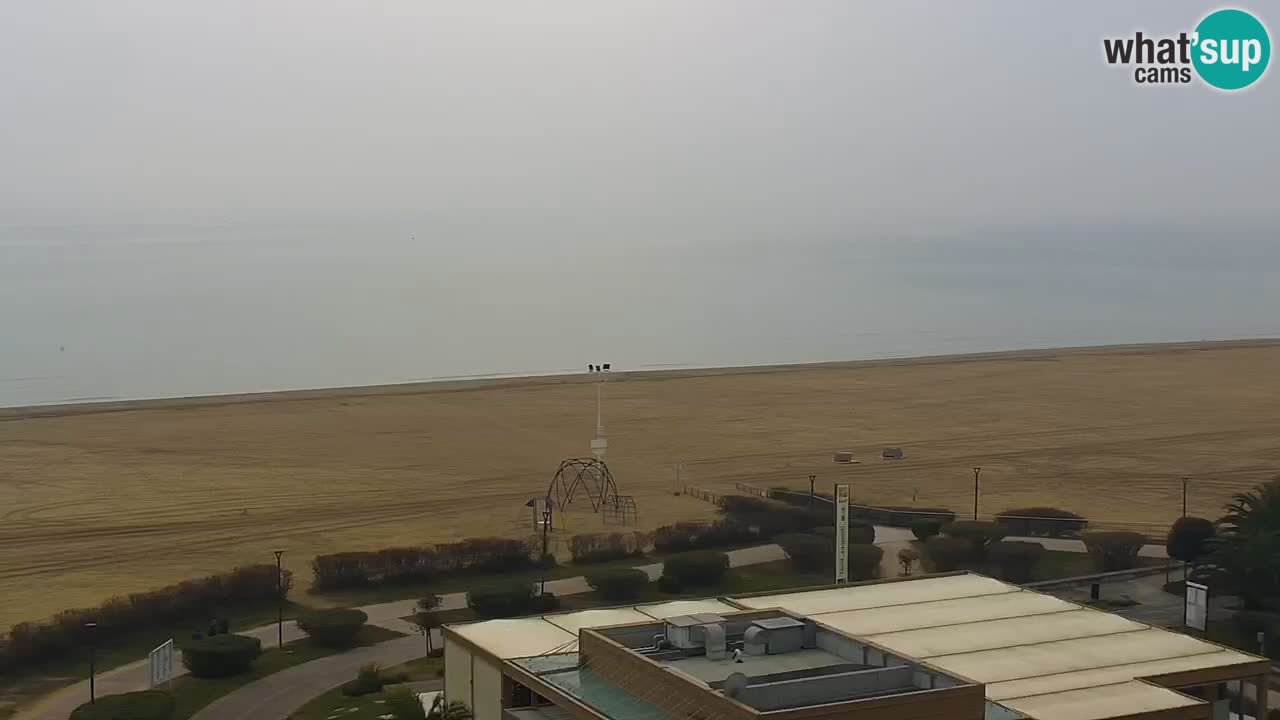 The beach of Bibione webcam – Italy