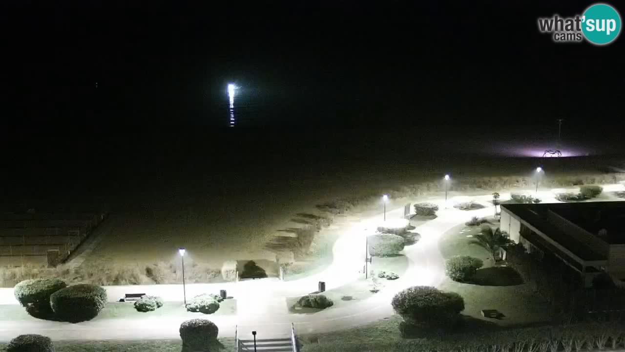 La spiaggia di Bibione webcam live e piazzale Zenit