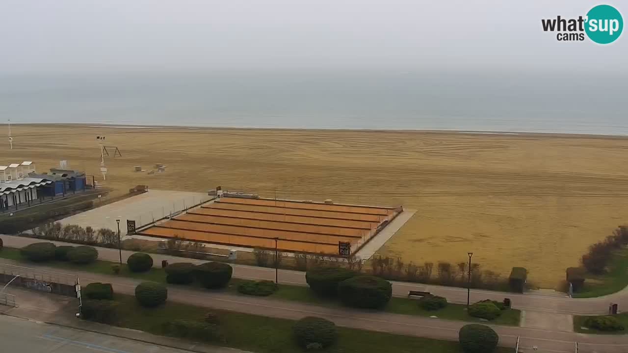 La spiaggia di Bibione webcam live e piazzale Zenit